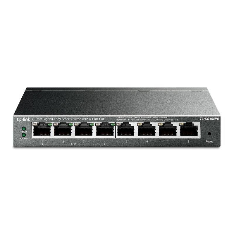 Switch PoE 8 ports TP-Link TL-SG108PE