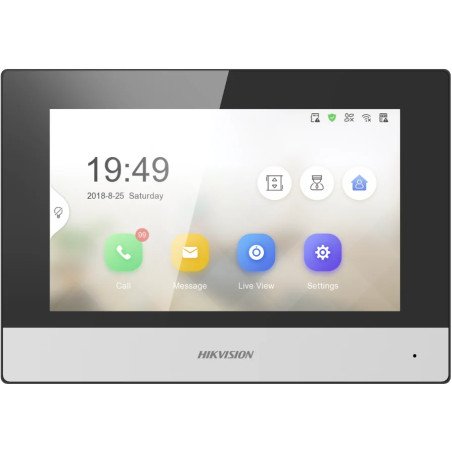 Moniteur intérieur 7" Wi-Fi Hikvision DS-KH6320-WTE2